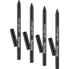 Prime Ultra Eyeliner Yüksek Pigmentli & Mat Bitişli Kremsi Göz Kalemi 016 Grey (4 Paketi)