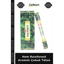 Carlburn Özel Üretim Oda Kokusu Rahatlatıcı Meditasyon Hem Raınforest Aromalı Çubuk Tütsü