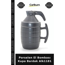 Carlburn Özel Üretim Hediyelik Ilginç Tasarım Ofis Mutfak Porselen El Bombası Kupa Bardak ALK1181