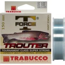 Trabucco T-Force Trouter 150MT 0.205MM 5.6kg Monofilament Misina Gri