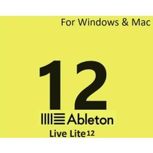 Ableton Live Lite 12 Dijital Lisans Kodu Süresiz Abonelik - 1 Cihaz Için Online Aktivasyon