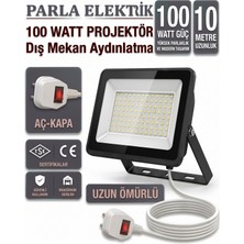 Parla 100 Watt Projektör Hazır 10 Metre Kablolu Aç-Kapa