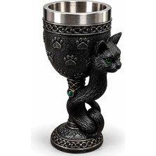 Emt Pazarlama® Kedi Figürlü 3D Paslanmaz Çelik Kadeh Bardak ALK6543