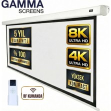 Maison Luré 240X200 Motorlu Projeksiyon Perdesi, Yüksek Çözünürlük ve Otomatik Hareket 240X200 cm