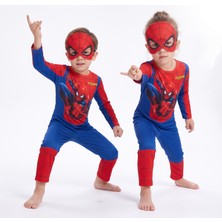 Urban Trend Store Çocuk Örümcek Adam Kostümü Maske Hediyeli Kostüm Seti