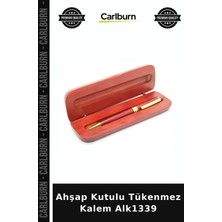 Carlburn Özel Üretim Hediye Ofis Kişisel Yazı Aracı Ahşap Kutulu Tükenmez Kalem ALK1339