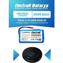 Electroll Tefal RG6875 X-Plorer Serie 20 Uyumlu Batarya (Standart Kapasite) 2600MAH Pil Robot Süpürge Bataryası