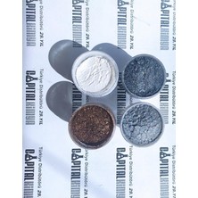 Tr Capital 10G(25ML) X4 Renk Toz Metalik Sedef Epoksi Pigment Boya Siyah Ton