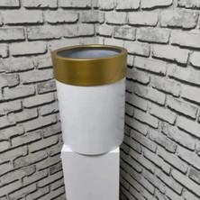 Erhan Flowers Beyaz Darbuka Saksı 40×30