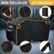Nacario Atv Brandası, Atv Koruma Kılıfı, Örtüsü Su Geçirmez Dış Mekan Ağır Hizmet Tipi, 4 Mevsim (XXL-220-95-105) - Gri
