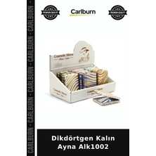 Carlburn Özel Üretim Dekoratif Duvar Modern Salon Antre Dikdörtgen Kalın Ayna ALK1002