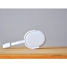 Alvera Medya Yayın Cihazı Duvar Montaj Aparatı Beyaz TV Arkası Kablo Düzenleyici Minimal Tutucu