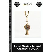 Carlburn Özel Üretim Koleksiyon Nostaljik Aksesuar Hediyelik Pirinç Makina Telgrafı Anahtarlık 2095A