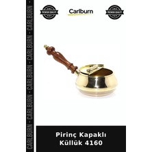 Carlburn Özel Üretim Masaüstü Aksesuar Dekoratif Pirinç Kapaklı Küllük 4160