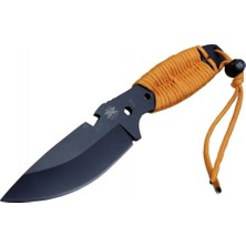 Efnaz Style Gear Assault 0238TRN Kamp Bıçağı 22,5 cm - Turuncu, Metal; Ipli Sap