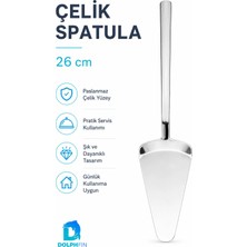 Dolphfin Df-Spt-26 26 cm Paslanmaz Çelik Pasta Servis Spatulası Kek Turta Börek Servis Küreği