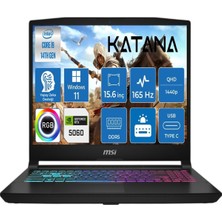 MSI Msı Msı Katana 15 Hx Intel Core I9 14900HX RTX5060 8gb 115W 2k QHD(2560X1440) 165Hz 16GB Ddr5 Ram 1tb SSD Windows 11 Pro 15.6"  Taşınabilir Bilgisayar B14WFK450XTR7 Cimete