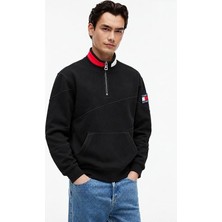 Tommy Yarım Fermuarlı Dikyaka Sweatshirt