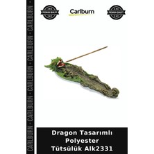 Carlburn Özel Üretim Fantastik Dekoratif Figürlü Ev Aksesuarı Dragon Tasarımlı Polyester Tütsülük ALK2331