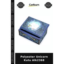Carlburn Özel Üretim Dekoratif Figürlü Çocuk Odası Hediye Aksesuar Polyester Unicorn Kutu ALK2368
