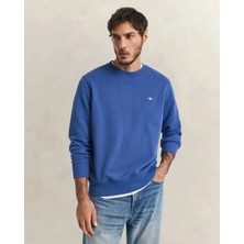 Gant Men's Blue Regular Fit Crew Neck Sweatshirt