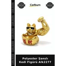 Carlburn Özel Üretim Dekoratif Hediyelik Ev Aksesuarı Polyester Şanslı Kedi Figürü ALK2277