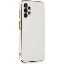 Efnaz Style Samsung Galaxy A13 4g Kılıf Volet Silikon - Beyaz