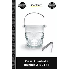 Carlburn Özel Üretim Parti Bar Dekoratif Eğlenceli Cam Kurukafa Buzluk ALK2153