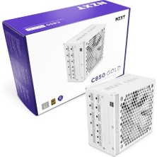 Str Store C850 Gold Atx 3.1 - Tam Modüler Düşük Gürültülü Pc Oyun Güç Kaynağı - 850 Watt - 80 Plus Altın - 12V-2X6 Konnektör - Sıfır Fan Modu -% 100 Japon Kondansatörler - Beyaz