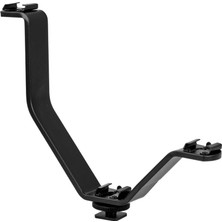 Str Store Dslr Makineler Için V Bracket Üç Grişli Flaş, Led, Mikrofon Tutucu