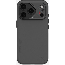 Str Store Aulumu iPhone 17 Pro Max Ile Uyumlu A17 Vegan Leather Serisi Magsafe Deri Kılıf (Siyah)
