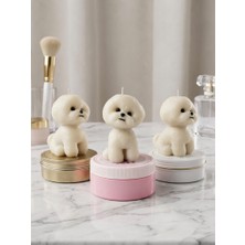 3 Parça Sevimli Köpek Model Dekoratif Mum