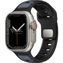 Str Store Apple Watch Series Se/11/10/9/8/7/6/5/4/3 ile Uyumlu Silikon Kordon 46MM/45MM/44MM, Series 10 42MM/41MM/40MM/38MM