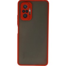 Str Store Xiaomi Redmi Note 10 Pro Kılıf Montreal Silikon Kapak - Kırmızı