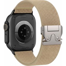 Str Store Apple Watch ile Uyumlu Elastik Spor Bileklik 49MM 46MM 45MM 44MM 42MM Için Ayarlanabilir Paraşüt Tokalı Naylon Kumaş Kordon Kayış