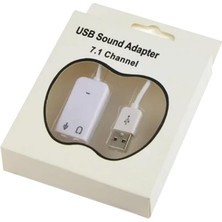 Str Store USB Kablolu Ses Kartı 7.1 Sound Çevirici Dönüştürücü, 3.5mm Jak Girişli