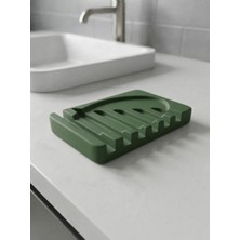 Kaveld Neroa Dekoratif Katı Sabunluk, Drenajlı Oluklu Beton Sabunluk, Banyo Mutfak Lavabo