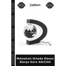 Carlburn Özel Üretim Dekoratif Ofis Hediye Modern Masaüstü Mıknatıslı Ortada Dönen Dünya Küre ALK2104