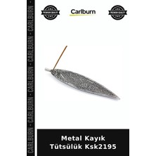Carlburn Özel Üretim Dekoratif Aksesuar Ev Hediye Şık Metal Kayık Tütsülük KSK2195