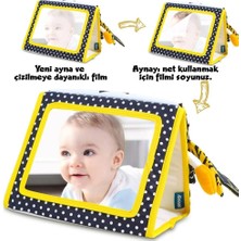 Str Store Tummy Time Hışırtılı Yumuşak Bez Aktivite Kitabı Sarı