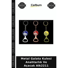 Carlburn Özel Üretim Hediyelik Hatıra Şişe Açacağı Aksesuar Metal Galata Kulesi Anahtarlık ve Açacak ALK2211
