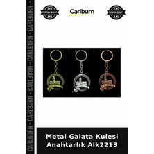Carlburn Özel Üretim Hediyelik Hatıra Aksesuar Istanbul Temalı Metal Galata Kulesi Anahtarlık ALK2213
