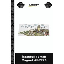 Carlburn Özel Üretim Hediyelik Hatıra Dekoratif Turistik Buzdolap Süsü Istanbul Temalı Magnet ALK2226