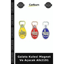 Carlburn Özel Üretim Turistik Hatıra Hediyelik Istanbul Yöresel Galata Kulesi Magnet ve Açacak ALK2191