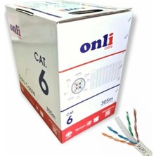 Onli ER-6002 Cu Cat­6 U­utp 23 Awg Data Kablo (%100 Bakır)