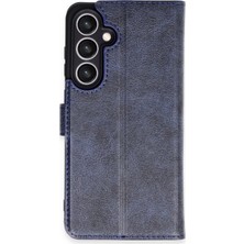 Efnaz Style Samsung Galaxy S24 Fe Kılıf Trend S Plus Kapaklı Kılıf - Lacivert