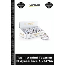 Carlburn Özel Üretim Hediyelik Şık Aksesuar Taşlı Istanbul Tasarımı El Aynası Ince ALK2476A