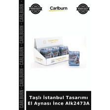 Carlburn Özel Üretim Hediyelik Şık Taşlı Istanbul Tasarımı El Aynası Ince ALK2473A