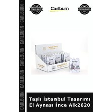 Carlburn Özel Üretim Hediyelik Şık Taşlı Istanbul Tasarımı El Aynası Ince ALK2620