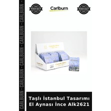 Carlburn Özel Üretim Hediyelik Şık Aksesuar Kişisel Tasarım Taşlı Istanbul Tasarımı El Aynası Ince ALK2621